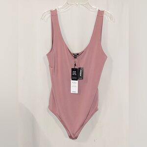 NEW! Express Scoop Neck Bodysuit - Mauve Pink